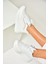 U702020709 Beyaz Kalın Tabanlı Spor Ayakkabı Sneakers 1