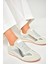 U820730509 Gümüş Kadın Spor Ayakkabı Sneakers 5