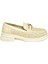 U704126509 Bej Loafer Makosen Kadın Ayakkabı 5