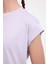 Wl Pelyaf 11KT71 5fx Açık Lila Kadın Kısa Kol T-Shirt 4