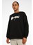 New Id Ovrs Gfx Crew Siyah Erkek Sweatshirt 1