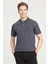 Erkek Regular Fit Polo Antrasit Erkek Kısa Kol T-Shirt 1
