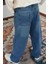 Erkek Çocuk Jean Pantolon Cepli Fermuarlı 10-14 Yaş, Mavi 4