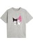 Kaliteli Pamuk Penye Kız Çocuk Baskılı Tshirt 5 6 7 8 9 10 11 12 13 14 Yaş Kuromi 1