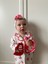 Lale Temalı Bebe Yakalı Pamuk Fırfır Detaylı Bandanalı 3'lü Pijama Takım 3