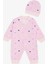 Kız Bebek Tulum Renkli Kalp Desenli 0-3 Ay-6 Ay, Pembe 1
