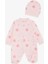 Kız Bebek Patikli Tulum Puan Desenli 0-3 Ay-6 Ay, Pudra 1