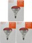 (3 adet) Ledvance 250W Kızılötesi (Infrared) Isıtıcılı Hayvan Isıtma ve Fizik Tedavi Lambası (Kırmızı Işık) E27 (Kalın Duy) 1