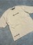 Reincarnation Baskılı Bej Oversize T-Shirt 2