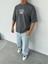 Dimension Baskılı Füme Oversize T-Shirt 1