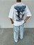 Aurelius Beyaz Baskılı Oversize T-Shirt 5