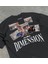 Dimension Baskılı Siyah Oversize T-Shirt 2