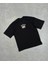 Dimension Baskılı Siyah Oversize T-Shirt 3