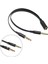 Derwell 3.5 mm Aux Kulaklık Mikrofon Dönüştürücü Birleştirici Kablo Çevirici Aparat 4