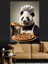 Pizza Yaparken Panda Şef Dekoratif Kanvas - Mdf Ahşap Tablo 3