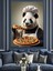 Pizza Yaparken Panda Şef Dekoratif Kanvas - Mdf Ahşap Tablo 4