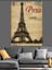 Eyfel Kulesi ve Paris 1889 Dekoratif Kanvas - Mdf Ahşap Tablo 2