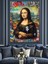 Dolar Mona Lisa Dekoratif Kanvas - Mdf Ahşap Tablo 4