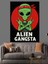 Alien Gangsta Tasarımı Dekoratif Kanvas - Mdf Ahşap Tablo 1