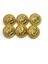 Kaban Mont Düğmesi/ Aslan Model / Gold / 6 Lı Set / 2,8 Cm 1