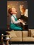Piyano Çalan Çocuk ve Kedi Dekoratif Kanvas - Mdf Ahşap Tablo 3