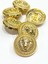Kaban Mont Düğmesi/ Aslan Model / Gold / 6 Lı Set / 2,8 Cm 4