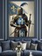 Şövalye ve Zırh Dekoratif Kanvas - Mdf Ahşap Tablo 1