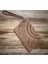 Krem Hasır Püsküllü , El Yapımı, Astarlı, Çıtçıtlı Kağıt Ip Clutch Çanta 4