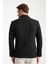 Tommas Erkek Siyah Yarım Astar Torba Cep Likralı Gofre Kumaşlı Spor Blazer Ceket 4
