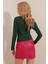 Dik Yaka Büzgülü Uzun Kollu Bluz 4