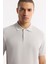 Erkek Taş Kıvrılmaz Polo Yaka %100 Pamuk Basic Regular Fit T-Shirt B001032 2