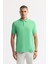 Erkek Neon Yeşil Polo Yaka Kırılmaz Yaka, Serin Tutan, Hızlı Kuruyan Pamuklu T-Shirt B001032 1