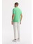 Erkek Neon Yeşil Polo Yaka Kırılmaz Yaka, Serin Tutan, Hızlı Kuruyan Pamuklu T-Shirt B001032 4