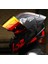 Rapıd 2 Race Raven Mat Siyah-Kırmızı Kapalı Motosiklet Kaskı Kırmızı Camlı 3