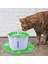 2.6l Otomatik Kedi Su Çeşmesi Çiçek Desenli Yeşil Çoklu Evcil Hayvan (Yurt Dışından) 5
