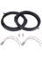 2 Adet 6.5 Inç Araba Korna Contası Araba Hoparlör Adaptörü Kablo Demeti ile Honda Civic Accord Cr-Z Insight 2006-2011 (Yurt Dışından) 2