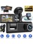 3 Kamera Araç Içi Kamera 1080 P 2 Inç Ekran Dashcam Siyah Sürücü Kaydedici Taksi Için Araba Dvr Arka Kamera Evrensel (Yurt Dışından) 1