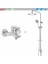 Eca Niobe Banyo BATARYASI-102102482+NIOBE Teleskobik Kolonlu Banyo Tepe Duş Seti Yuvarlak Takım 102158039 1