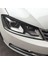 Passat B7 2010-2015 Için Araba Far Göz Kapakları Kaşları Abs Far Lambası Etiket Kapak Trim Aksesuarları-Siyah (Yurt Dışından) 5