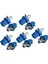 10X LED Ampul Metre Dash B8-5d T5 Lamba Tutucu ile Mavi Tunıng Oto Araba Işığı (Yurt Dışından) 1