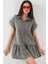 Kadın Kısa Kot Elbise 2530 - Füme 1