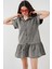 Kadın Kısa Kot Elbise 2530 - Füme 4