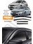 Honda Civic Fb7 2012-2016 Arası Kromlu Cam Rüzgarlığı 4'lü 1