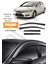 Honda Civic Fd6 2007-2012 Arası Kromlu Cam Rüzgarlığı 4'lü 1
