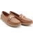Kadın Taba Tokalı Rok Hakiki Deri Comfort Loafer 2