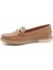 Kadın Taba Tokalı Rok Hakiki Deri Comfort Loafer 3