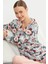 Yumuşak Dokulu Düğmeli Pijama Takım - Somon 1