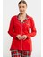 Gömlek Model Ekose Pijama Takım - Kırmızı 4