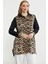 Leopar Detaylı Tunik Gömlek - Siyah 2