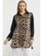 Leopar Detaylı Tunik Gömlek - Siyah 3